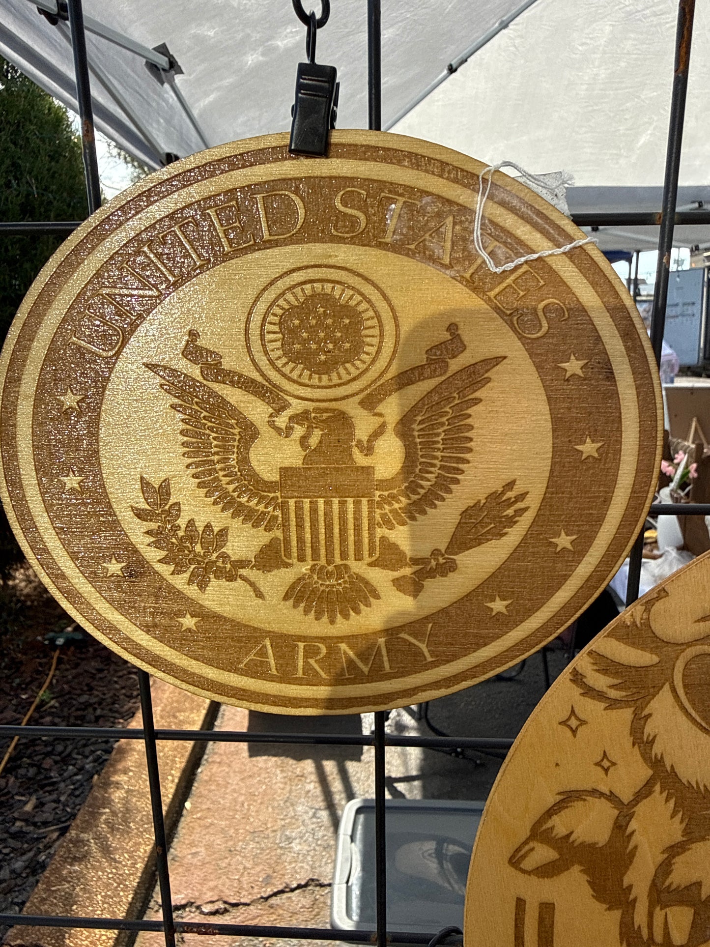 Laser engraved army small