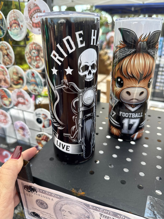 Ride hard tumbler